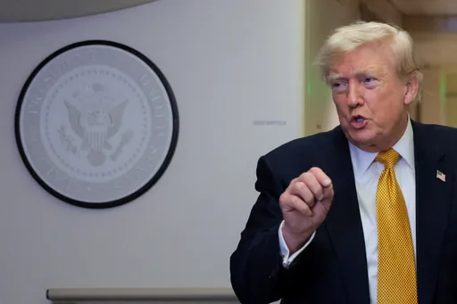 Trump rejects Tehran's Hormuz closure claim, says US hit Iran 'very hard'
