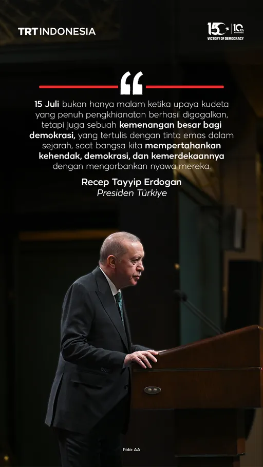 10 tahun setelah kudeta gagal, Erdogan: Türkiye kini lebih kuat dan bersatu