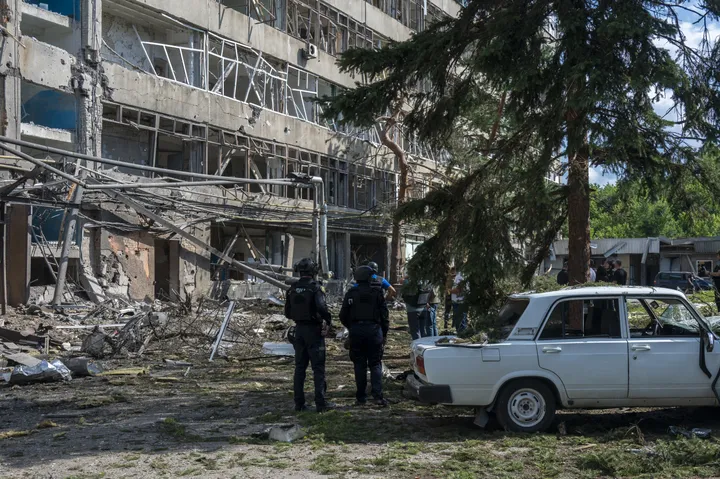 Russian strikes kill two in Kiev as Moscow says it hit military facilities
