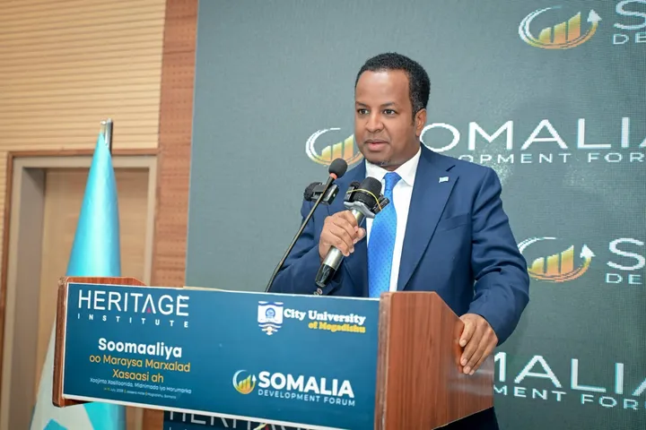 Wasiirka Arrimaha Dibadda oo Khudbad ka Jeediyay Madasha Saddexaad ee Horumarinta Soomaaliya