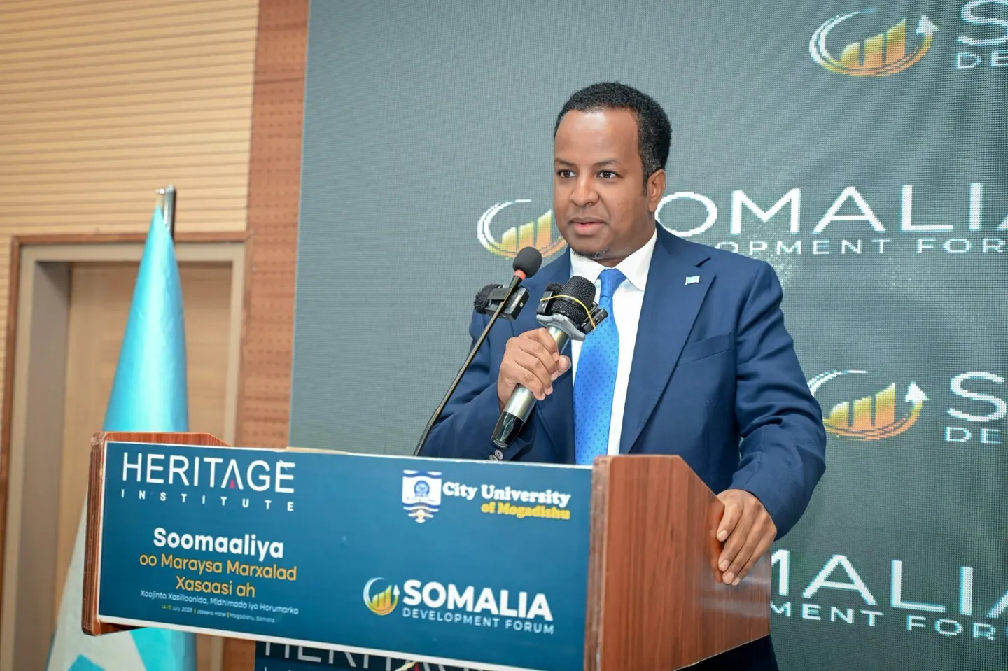 Wasiirka Arrimaha Dibadda oo Khudbad ka Jeediyay Madasha Saddexaad ee Horumarinta Soomaaliya