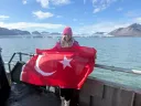 Turkish swimmer makes history in icy Arctic waters