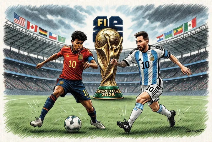 Youthful Spain face battle-hardened Argentina in 2026 World Cup final