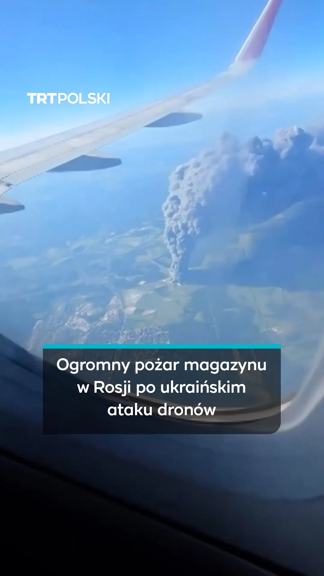 Ogromny pożar magazynu w Rosji po ukraińskim ataku dronów