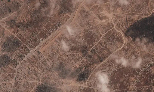 Satellite images show Israel dividing Gaza permanently