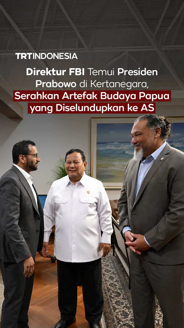 Direktur FBI temui Presiden Prabowo di Kertanegara