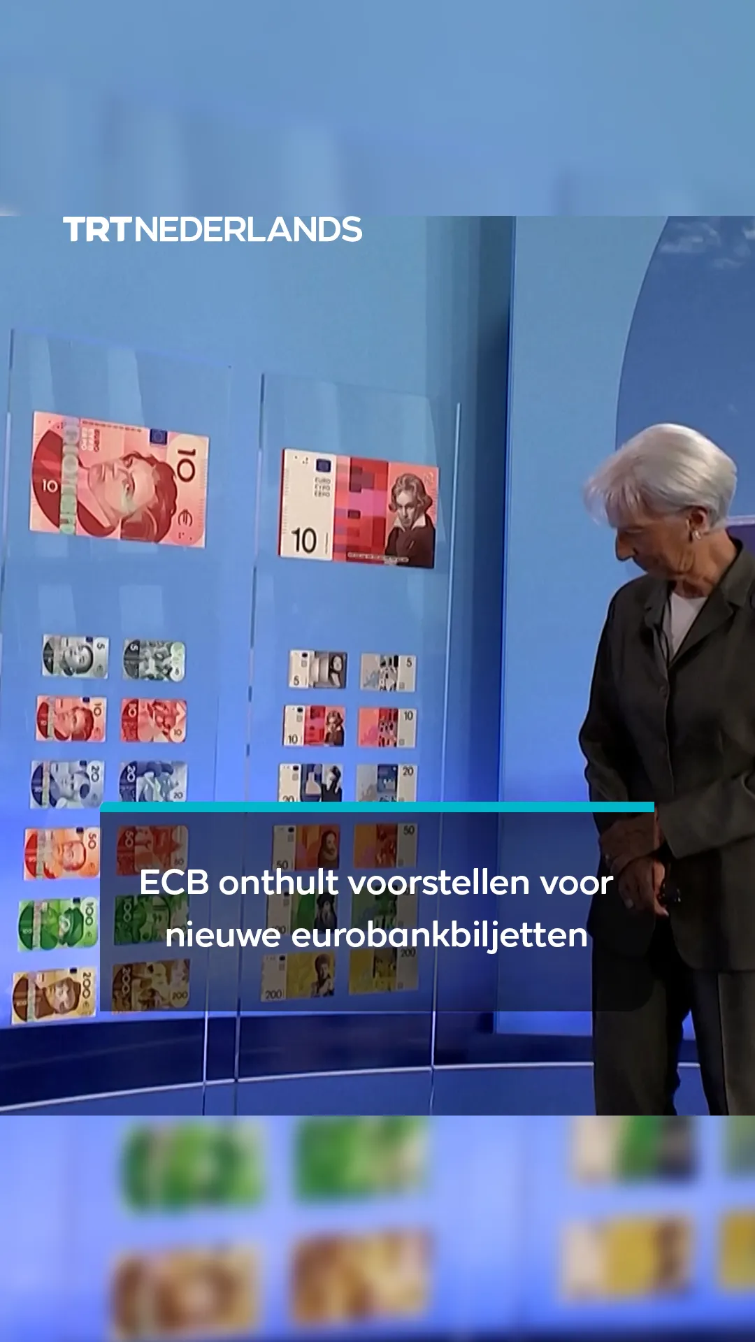 ECB-voorzitter onthult finalisten voor nieuwe biljetten: ‘Rivieren en vogels kennen geen grenzen’