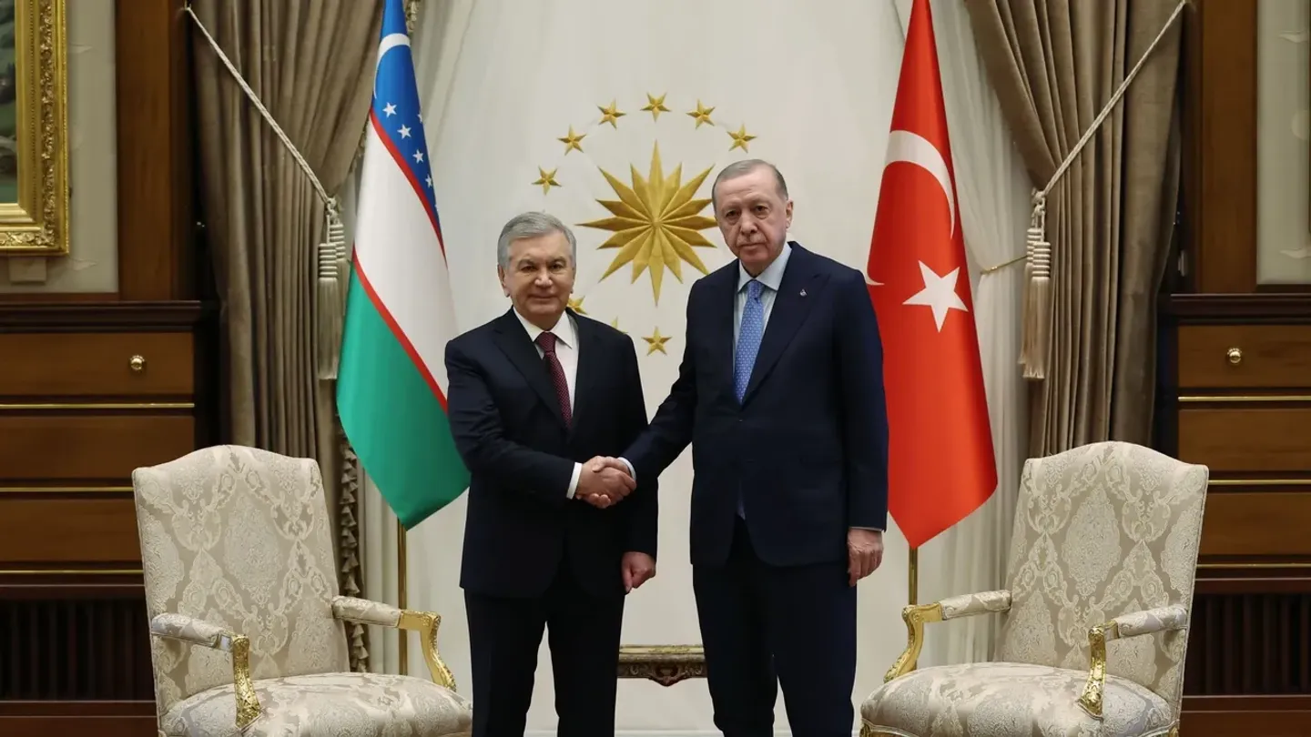 أردوغان ونظيره الأوزبكستاني يبحثان العلاقات الثنائية وقضايا إقليمية ودولية
