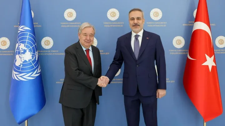 Türkiye's top diplomat Fidan discusses Cyprus, Syria and regional issues with UN chief Guterres
