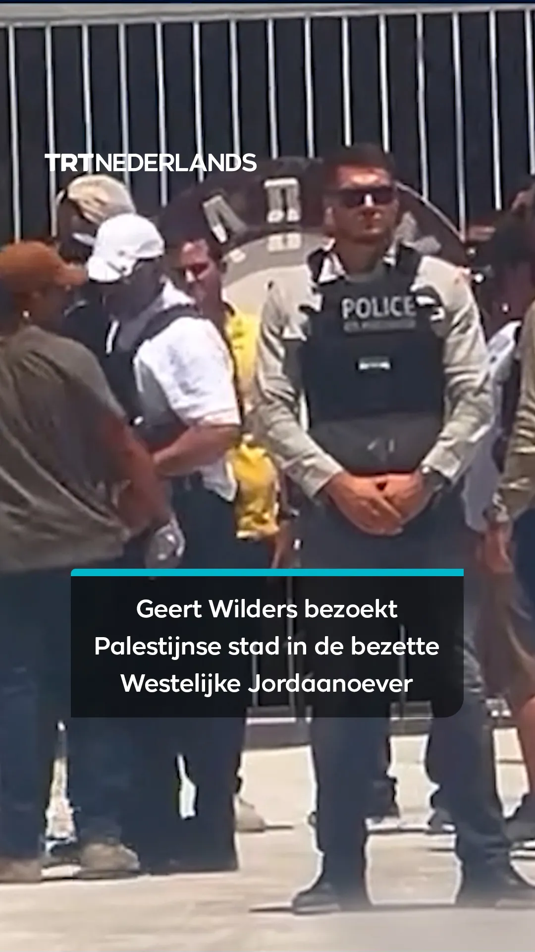 Extreemrechtse politicus Geert Wilders bezoekt Palestijnse stad samen met illegale kolonisten