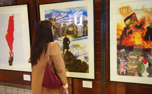 Turkish artist explores Palestinian resilience through Darwish-inspired Ramallah exhibition