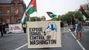 Propalestinezët mblidhen jashtë Shtëpisë së Bardhë për të protestuar ndaj vizitës së Netanyahut