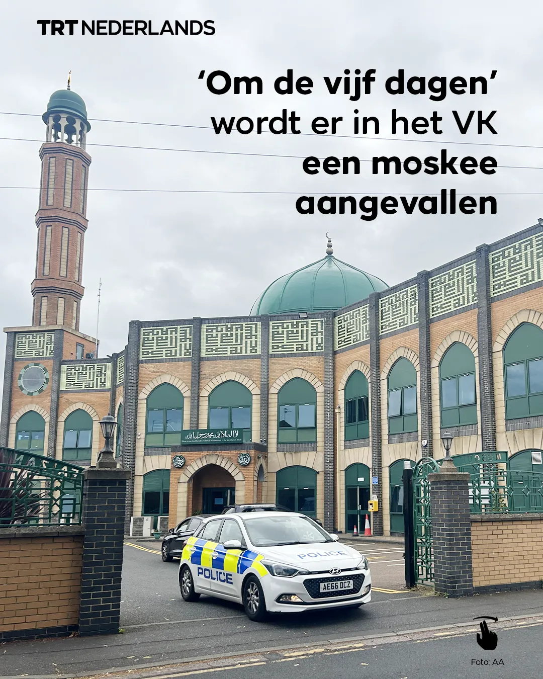 ‘Om de vijf dagen’ wordt er in het VK een moskee aangevallen