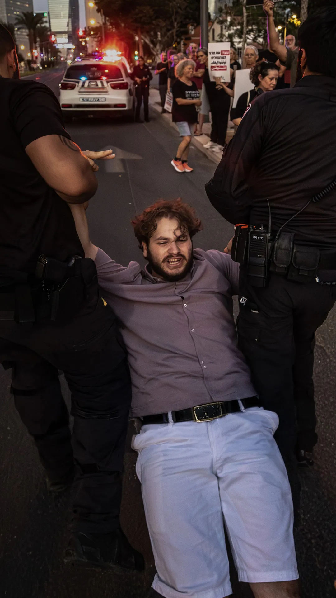 Polisi Israel menahan demonstran pro-Palestina di Tel Aviv