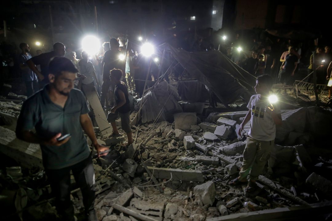 Israeli strikes kill three, hit residential block in Gaza refugee camp