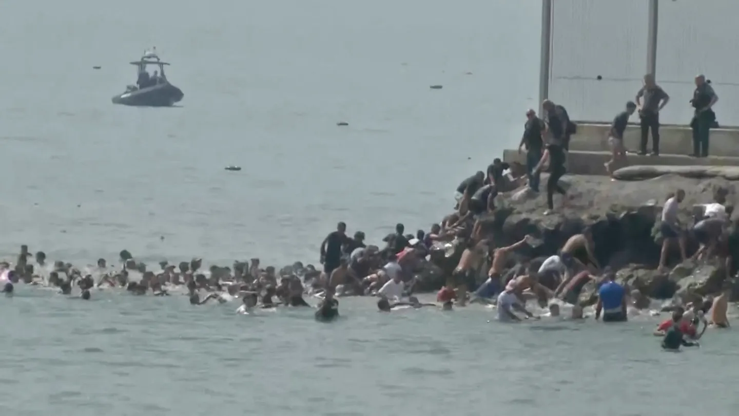 Thousands attempt to cross into Spain's Ceuta from Morocco