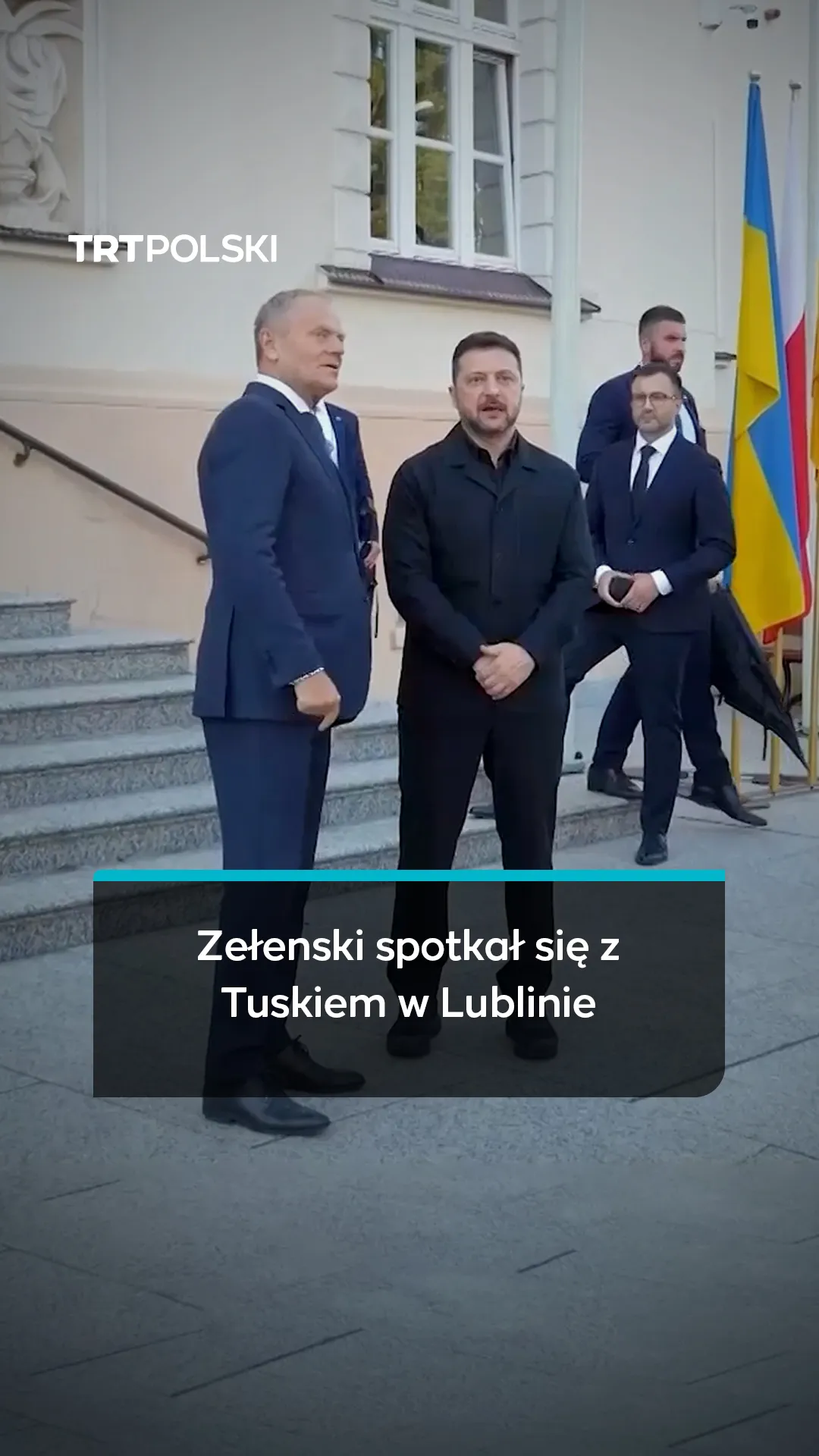 Zełenski spotkał się z Tuskiem w Lublinie