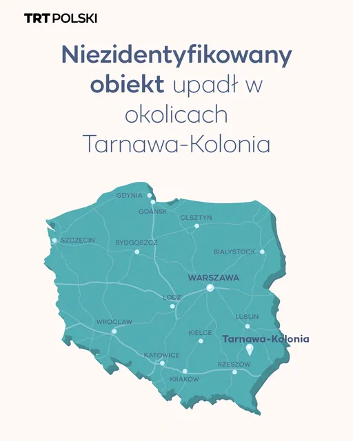 Niezidentyfikowany obiekt upadł w okolicach Tarnawa-Kolonia