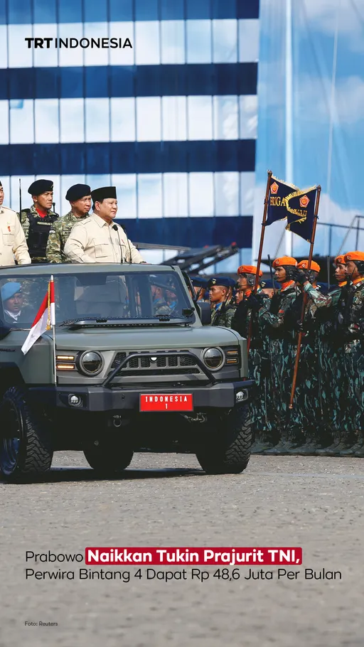 Prabowo naikkan tukin prajurit TNI, perwira bintang 4 dapat Rp48,6 juta per bulan