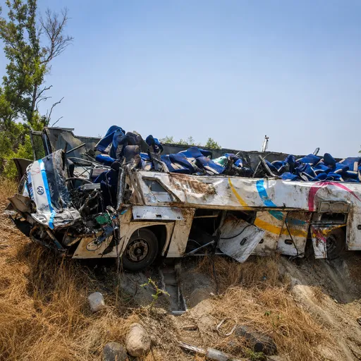 Algeria bus crash leaves dozens dead, wounded