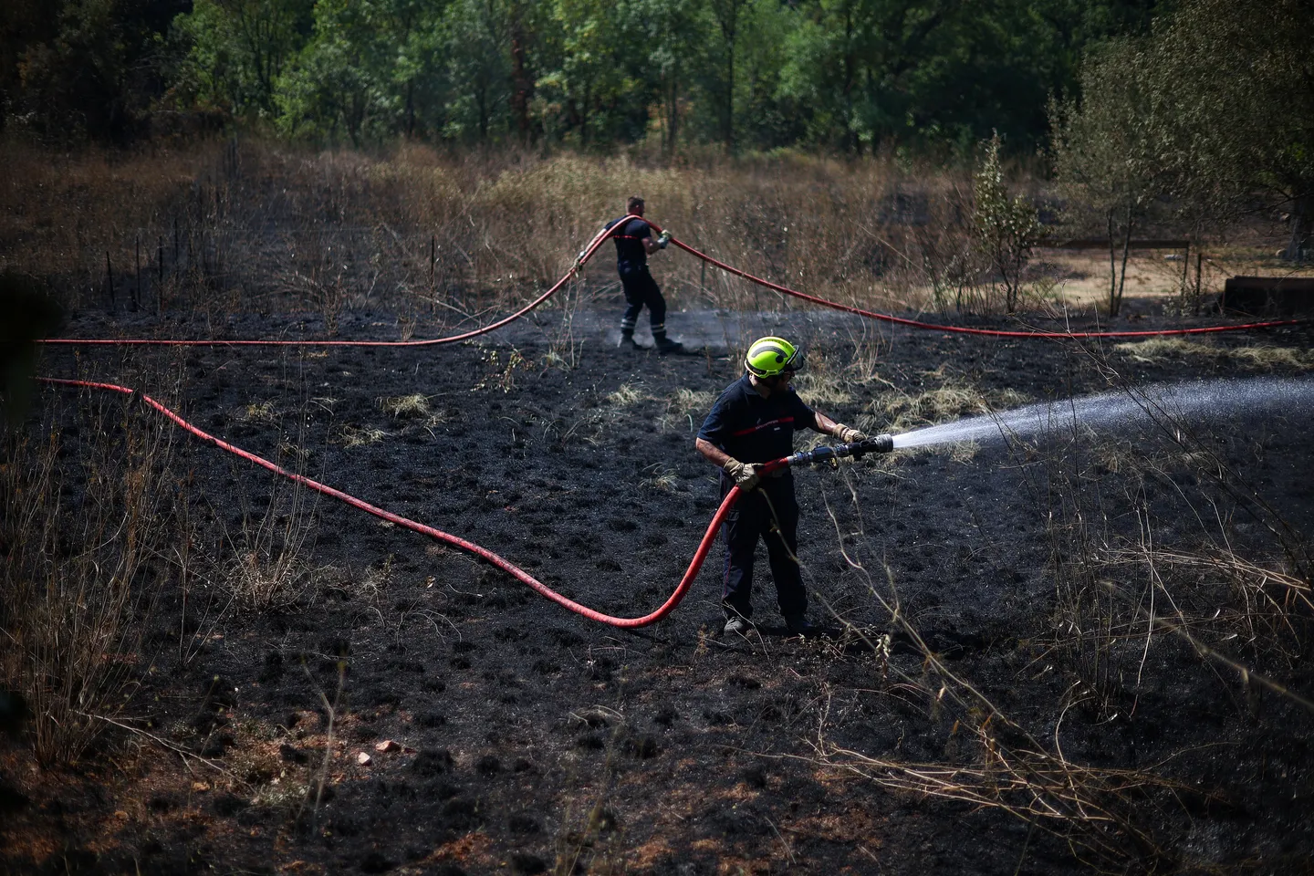 Wildfire in southern France ‘stabilised’ but firefighters remain deployed as precaution