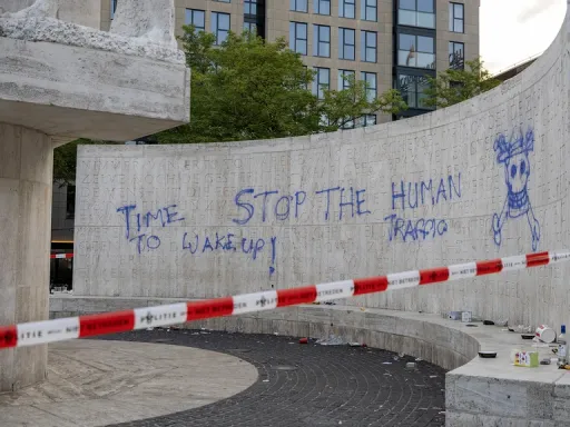 Een verdachte van bekladding Nationaal Monument blijft vastzitten