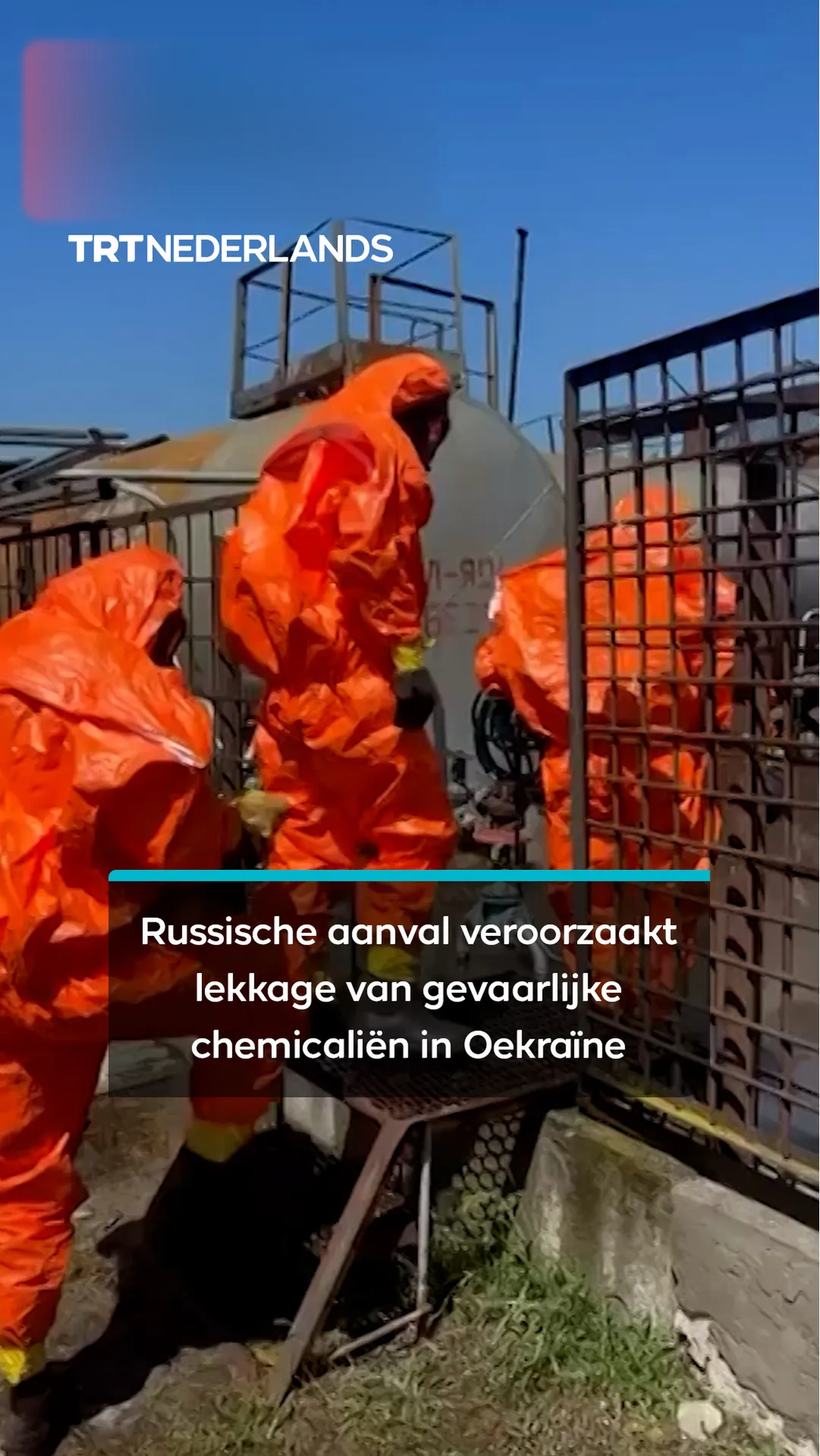 Russische aanval veroorzaakt lekkage van gevaarlijke chemicaliën in Oekraïne