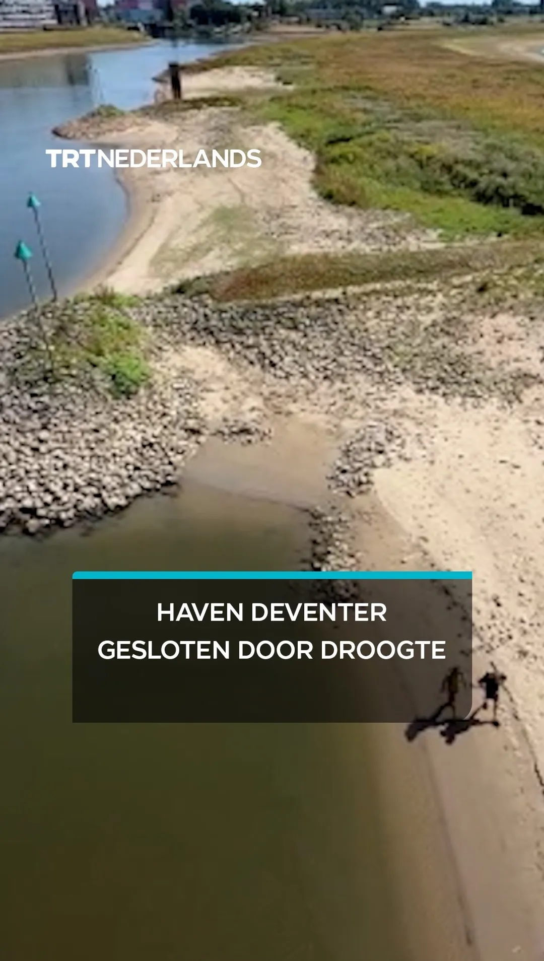 Droogte verstoort scheepvaart en leidt tot sluiting haven Deventer