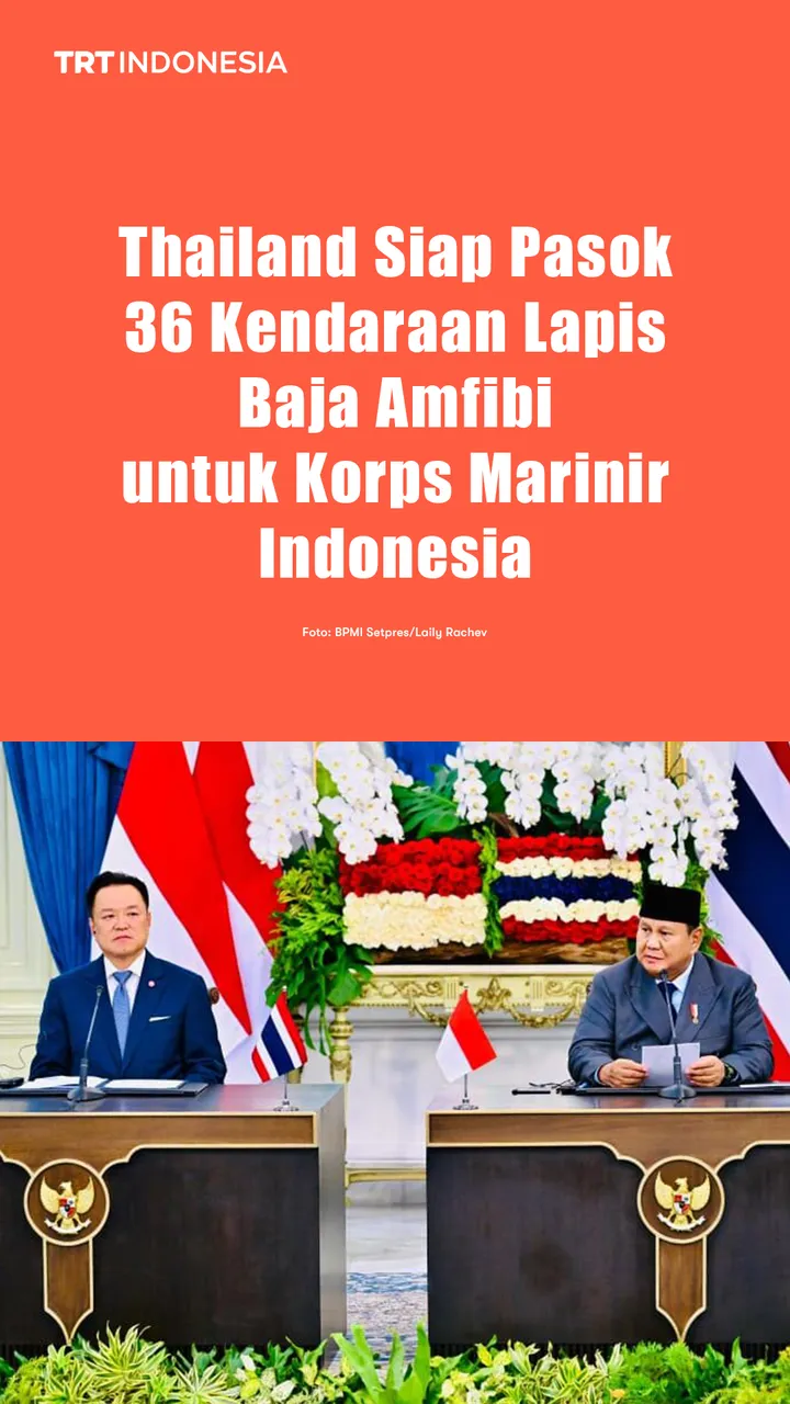 Thailand siap pasok 36 kendaraan lapis baja amfibi untuk Korps Marinir Indonesia