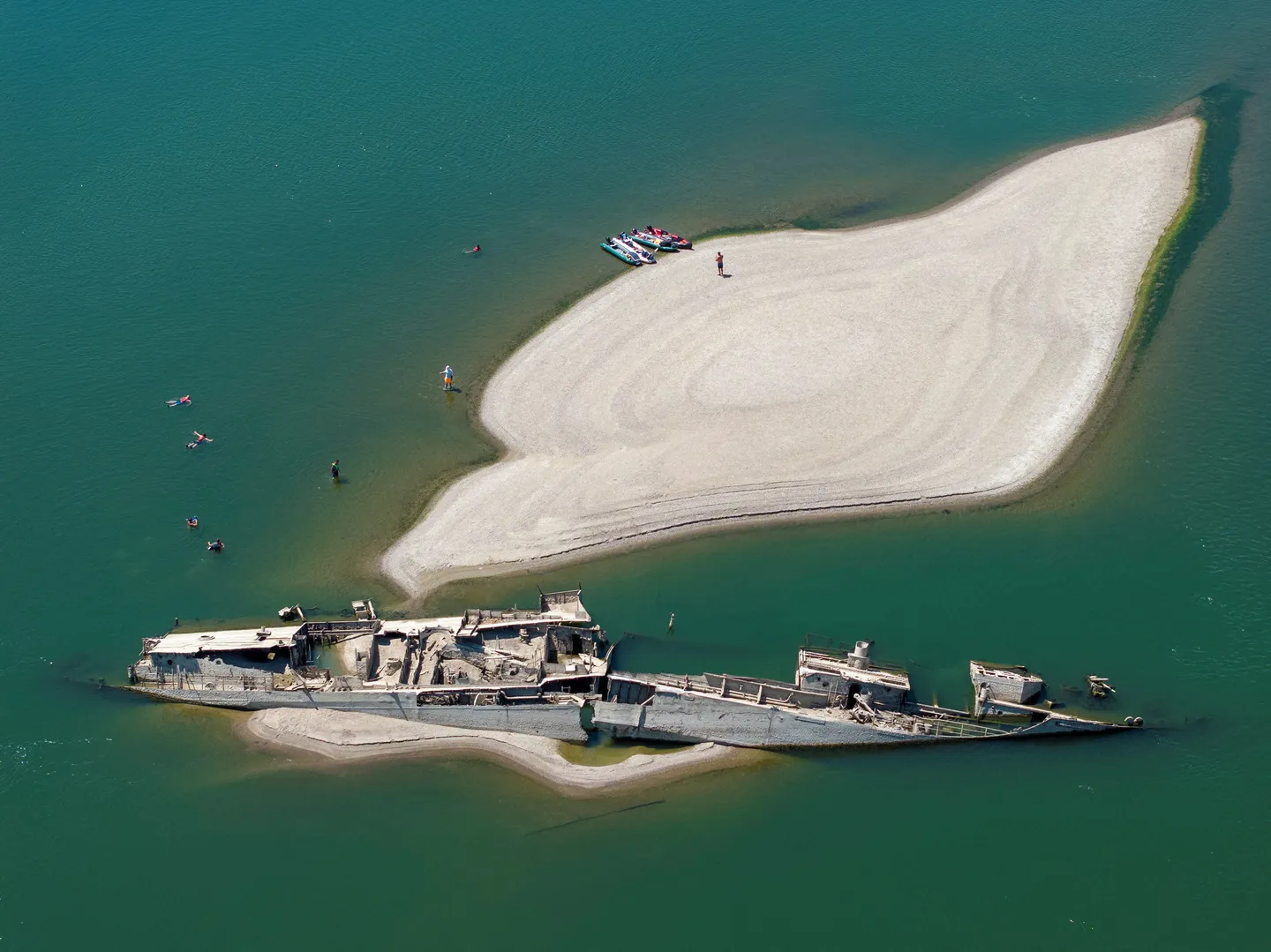 Slowakei: Donau-Niedrigwasser legt Weltkriegsmine frei
