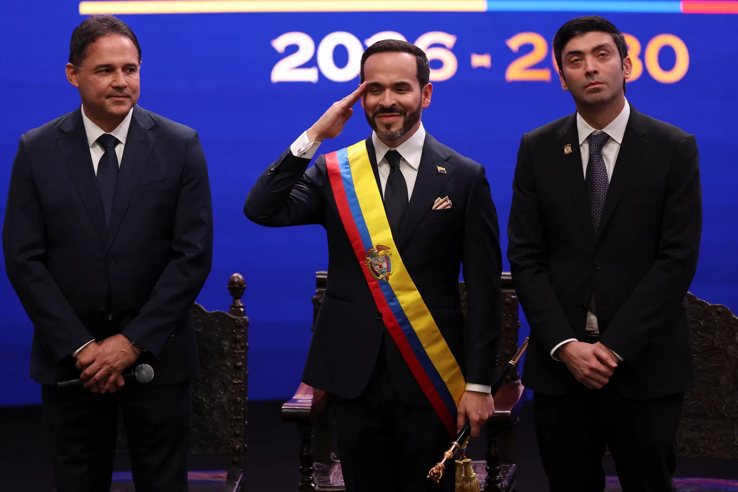 De La Espriella, nicknamed 'The Tiger', is sworn in as Colombia's president