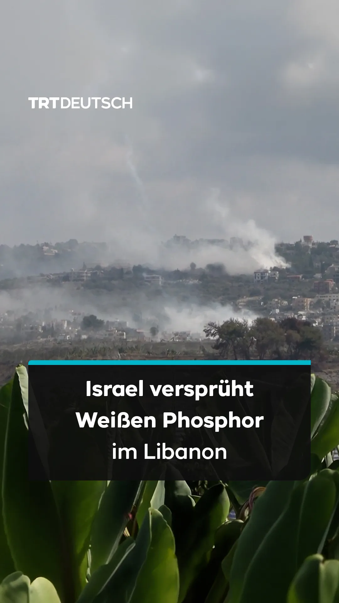 Israel versprüht Weißen Phosphor im Libanon