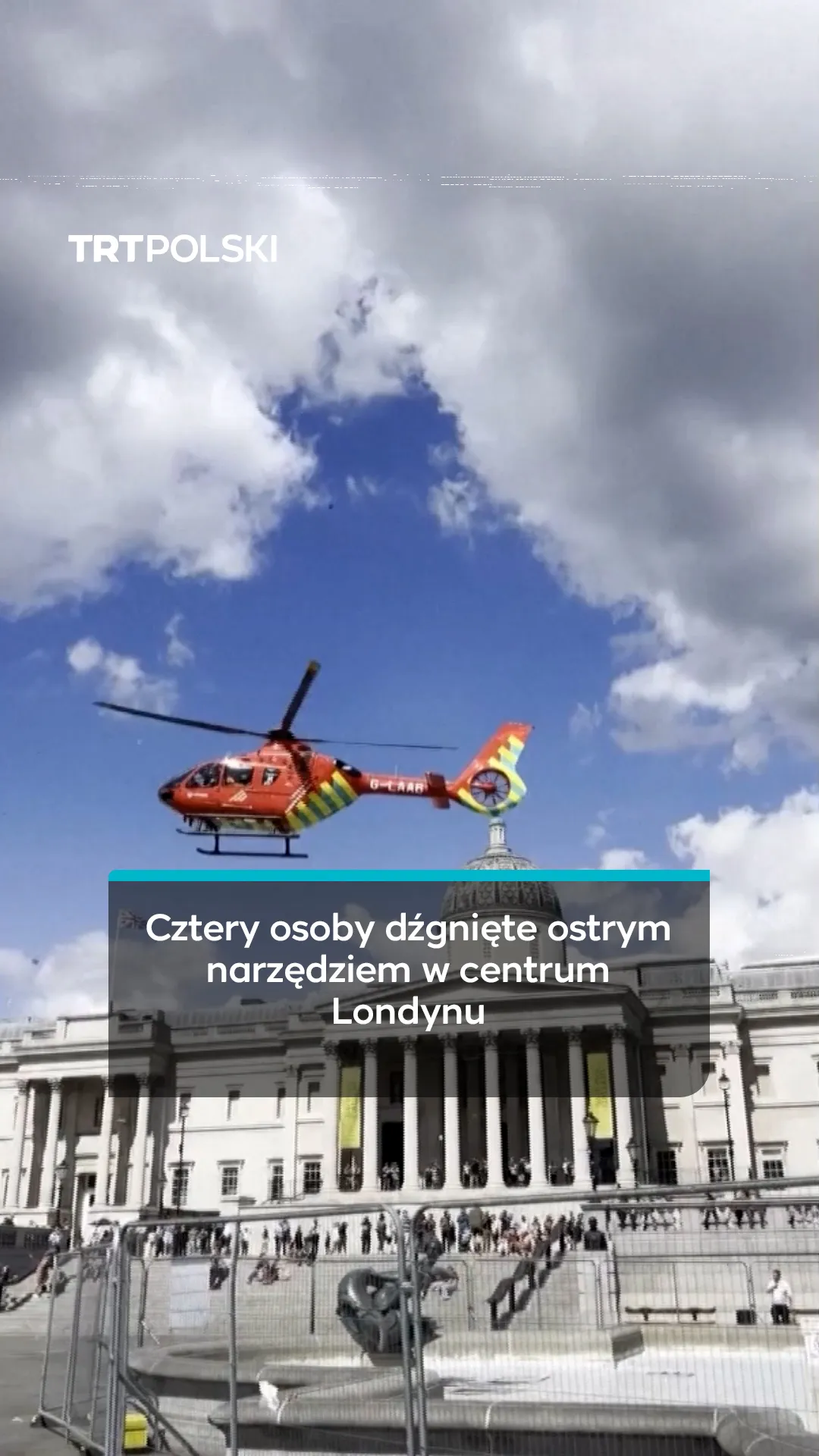 Cztery osoby dźgnięte ostrym narzędziem w centrum Londynu