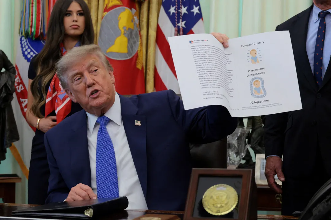 Trump moves to revise childhood vaccine recommendations in the US