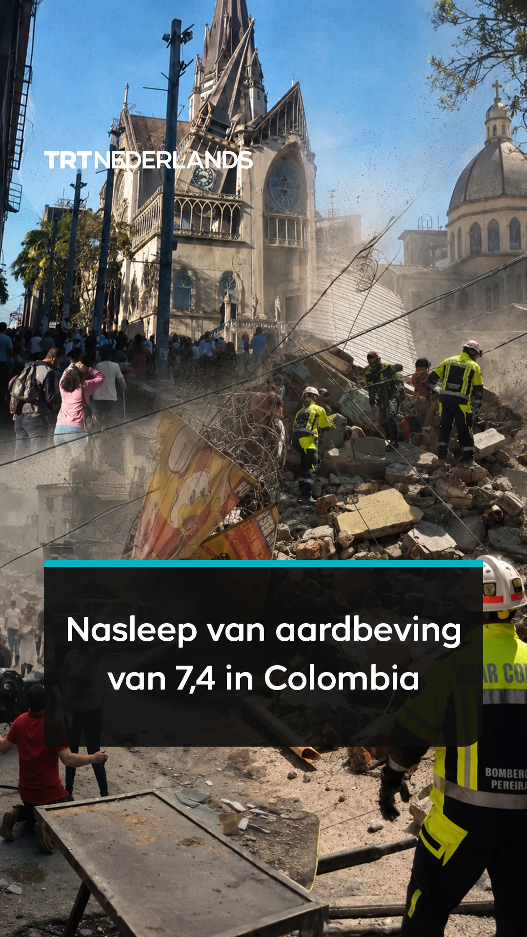Nasleep van aardbeving met kracht van 7,4 op schaal van richter in Colombia