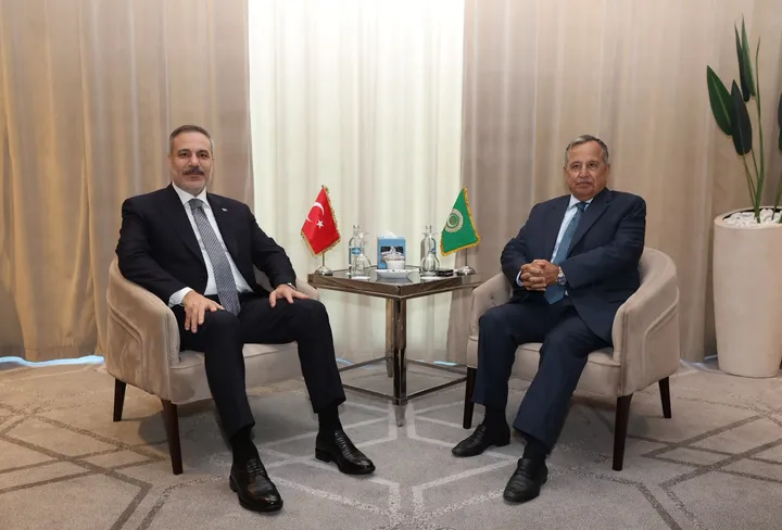Turkish top diplomat, Arab League secretary-general hold talks in Egypt