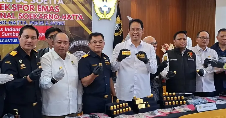 Bea Cukai gagalkan penyelundupan emas Rp63 miliar di Bandara Soetta, 8 orang ditangkap