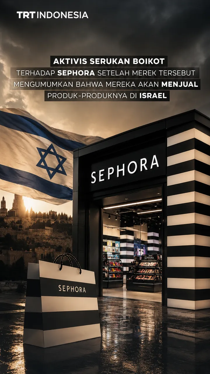 Aktivis serukan boikot Sephora setelah umumkan penjualan produk di Israel