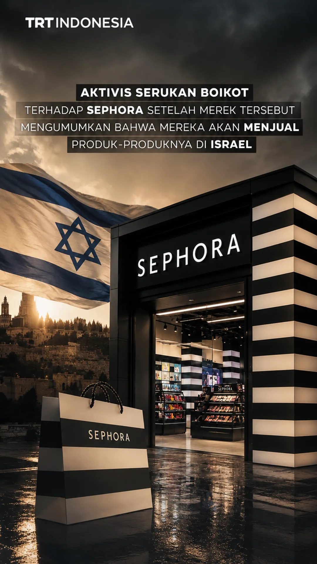 Aktivis serukan boikot Sephora setelah umumkan penjualan produk di Israel