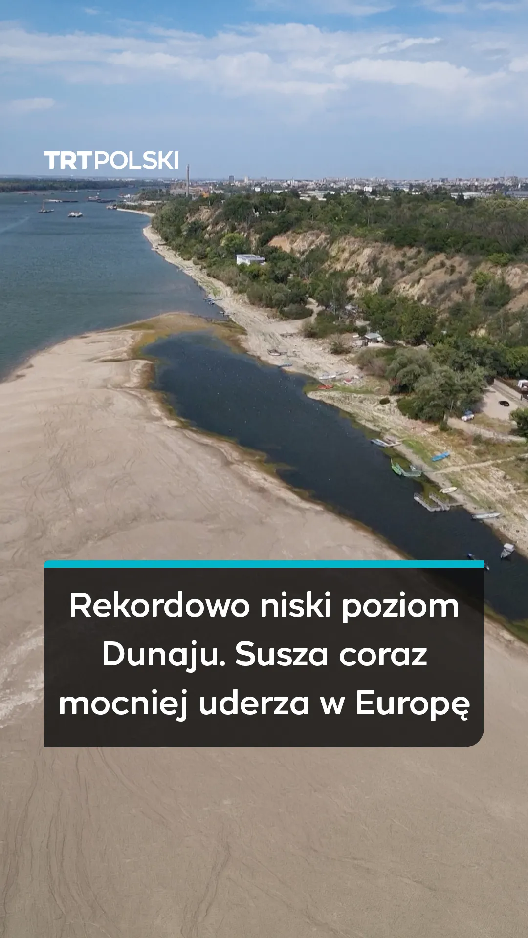 Rekordowo niski poziom Dunaju. Susza coraz mocniej uderza w Europę