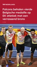 Falcons behalen vierde Belgische medaille op EK atletiek met een verrassend brons op de 4x100 meter