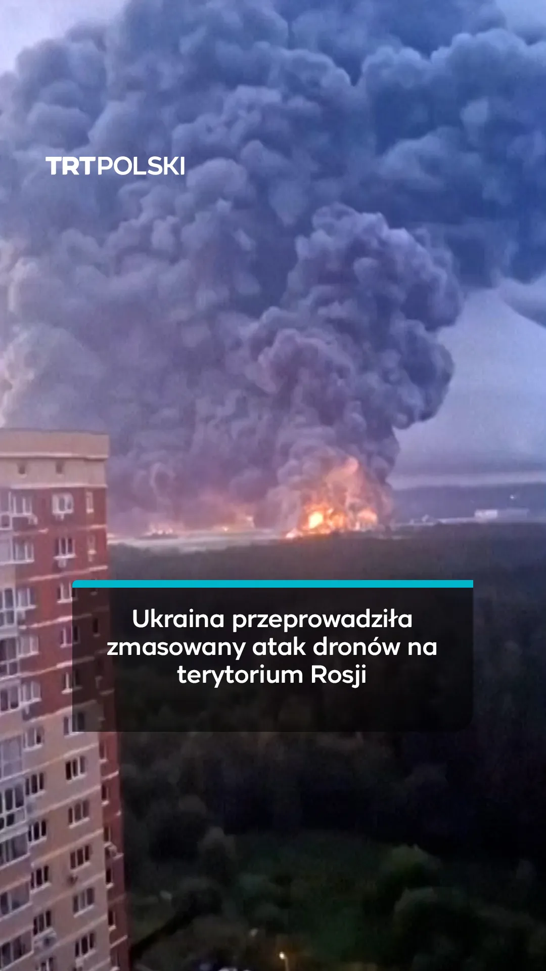 Ukraina przeprowadziła zmasowany atak dronów na terytorium Rosji