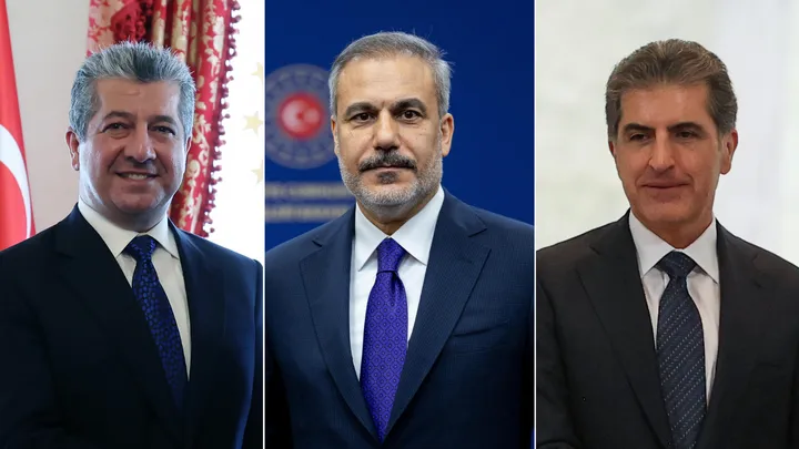 فيدان يبحث مع رئيسَي حكومة وإقليم شمال العراق التطورات في المنطقة