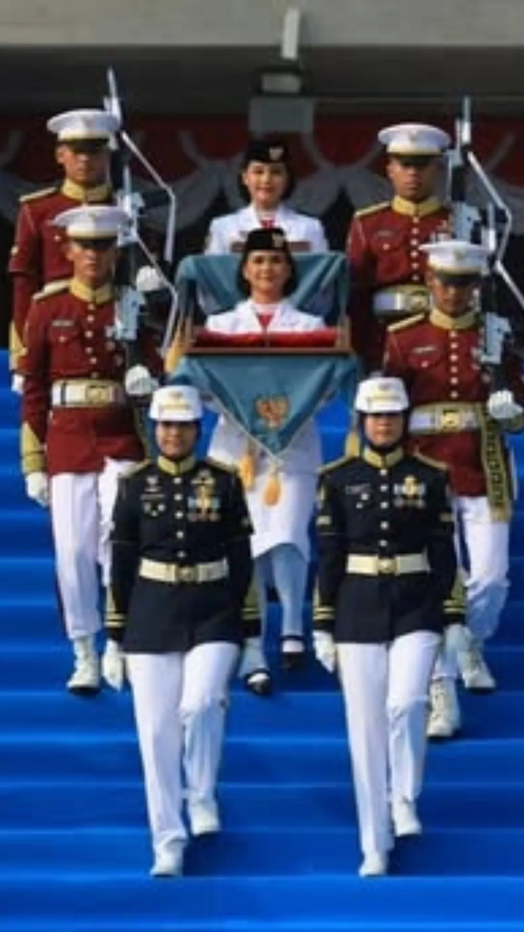 Upacara pengibaran bendera HUT RI ke-81 di Istana Merdeka berlangsung khidmat