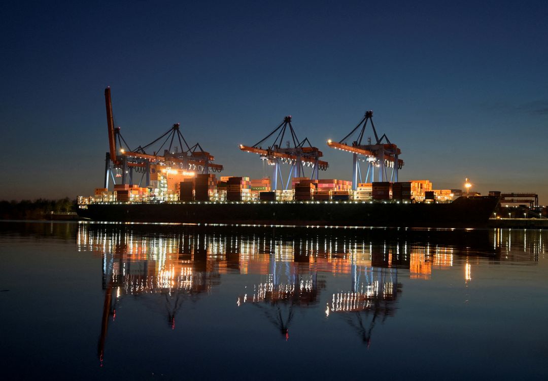 German port strike halts cargo operations at key ports including Hamburg
