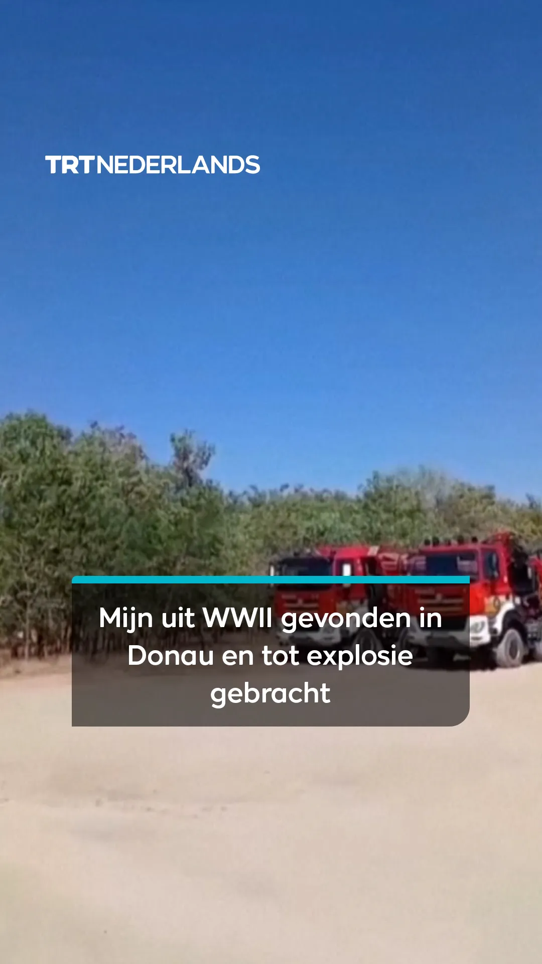 Mijn uit WWII gevonden in Donau en tot explosie gebracht