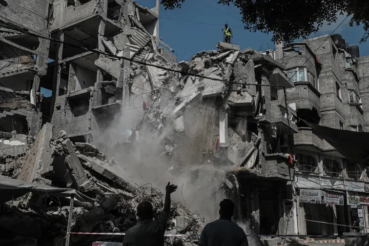 Israeli drone strike on crowded Gaza cafe kills multiple Palestinians