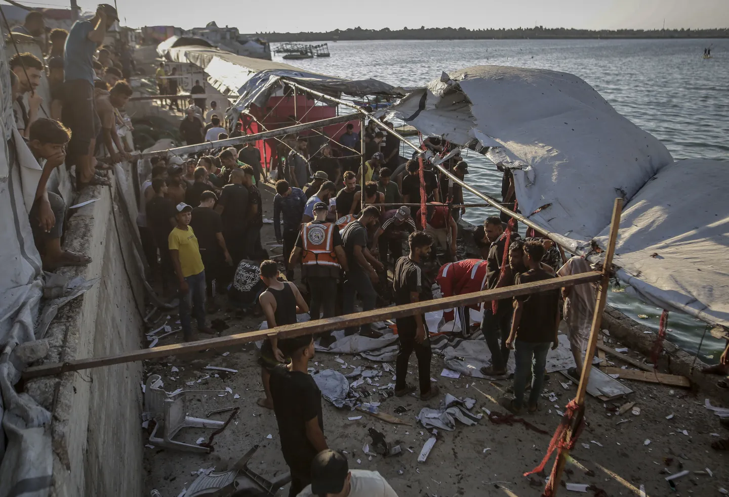 Israeli drone strike on crowded Gaza cafe kills multiple Palestinians