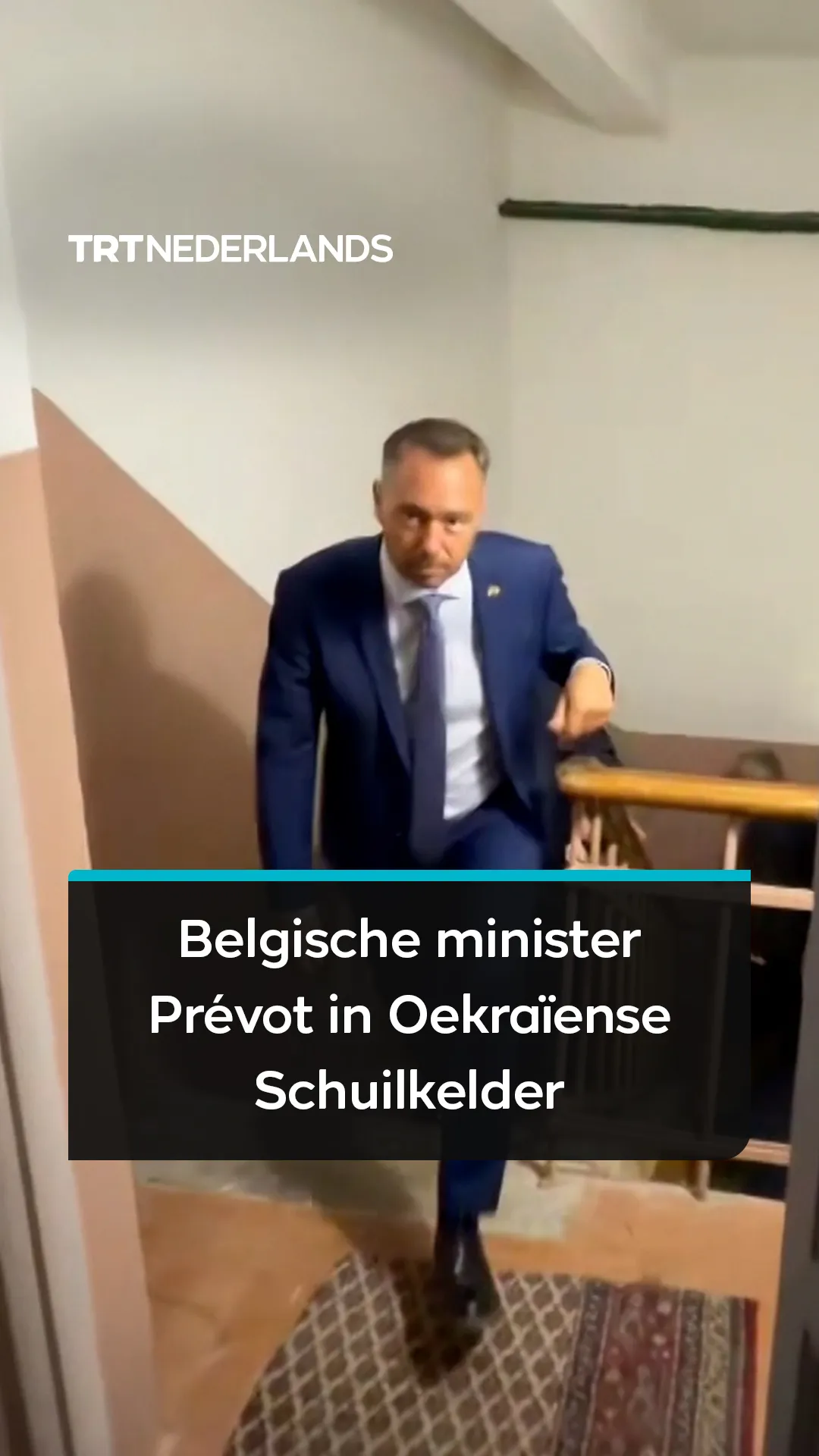 Oekraïense en Belgische ministers ontmoeten elkaar in schuilkelder Kyiv