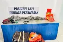 TNI AL gagalkan penyelundupan 14 kg ganja asal Papua Nugini di perairan Jayapura